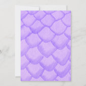 パープルミティカルドラゴンベビーシャワー招待状 招待状 (裏面)