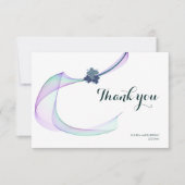 パープルミニフローラサンキューカード (正面)