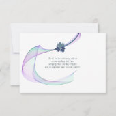 パープルミニフローラサンキューカード (裏面)