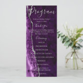 パープルミニマフォーマルリストラグジュアリー結婚式 プログラム (スタンド正面)