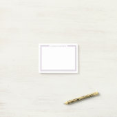パープルミニマルモノグラム ポストイット (デスク上)