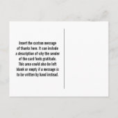 パープルミニマル、エレガントそして「愛と感謝してい!」 カード (裏面)