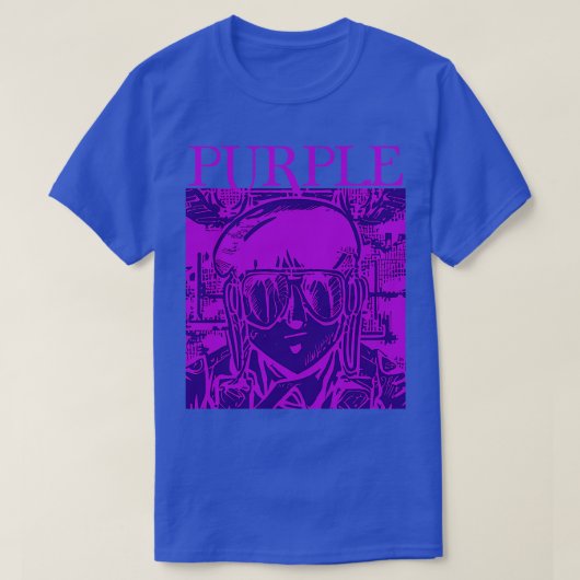 パープルミュージックのジャンル Tシャツ (デザイン正面)
