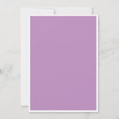 パープルミントウエスタンカウボーイ誕生日招待状 招待状 (裏面)