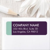 パープルミントカラーブロッモダンク ラベル (インサイチュ)