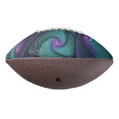 パープルミートターコイズモダン抽象芸術フラクタル アメリカンフットボール (回転270)