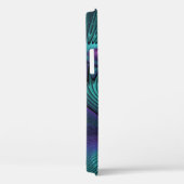 パープルミートターコイズモダン抽象芸術フラクタル Case-Mate iPhoneケース (裏面 / 右)