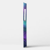 パープルミートターコイズモダン抽象芸術フラクタル Case-Mate iPhoneケース (裏面 / 左)