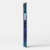 パープルミートターコイズモダン抽象芸術フラクタル Case-Mate iPhoneケース (裏面 / 右)