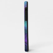 パープルミートターコイズモダン抽象芸術フラクタル Case-Mate iPhoneケース (裏面/左)