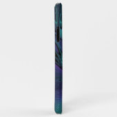 パープルミートターコイズモダン抽象芸術フラクタル Case-Mate iPhoneケース (裏面/右)