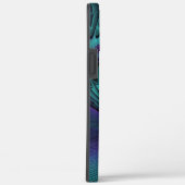 パープルミートターコイズモダン抽象芸術フラクタル Case-Mate iPhoneケース (裏面 / 右)