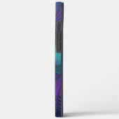 パープルミートターコイズモダン抽象芸術フラクタル Case-Mate iPhoneケース (裏面 / 左)
