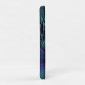 パープルミートターコイズモダン抽象芸術フラクタル Case-Mate iPhoneケース (裏面/右)