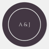 パープルムーディーズフローラ ラウンドシール (正面)