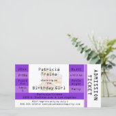 パープルムービーナイトパーティー入場チケット招待状 (スタンド正面)