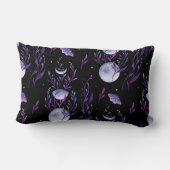 パープルムーンズ&モスボタニカル装飾用クッション ランバークッション (裏面)
