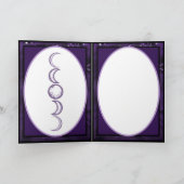 パープルムーンチャイルドカー空白のド サンキューカード (内部)