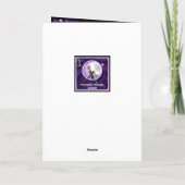 パープルムーンチャイルドカー空白のド サンキューカード (裏面)