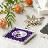 パープルムーンチャイルドキーチェーン キーホルダー (側面)