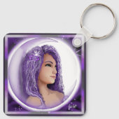 パープルムーンチャイルドキーチェーン キーホルダー (裏面)