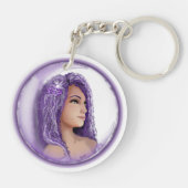 パープルムーンチャイルドキーチェーン キーホルダー (裏面)