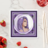 パープルムーンチャイルドナプキンス スタンダードランチョンナプキン (インサイチュ)