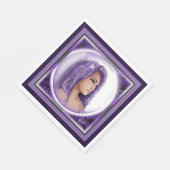 パープルムーンチャイルドナプキンス スタンダードランチョンナプキン (角)