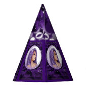 パープルムーンチャイルドパーティー帽子 パーティーハット (裏面)