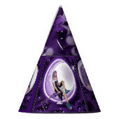 パープルムーンチャイルドパーティー帽子 パーティーハット (左)