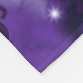 パープルムーンチャイルドフリースブランケット フリースブランケット (角)