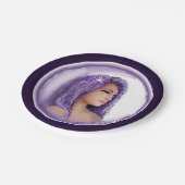 パープルムーンチャイルド紙プレート ペーパープレート (アングル)