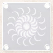 パープルムーンチャイルド ガラスコースター (裏面)