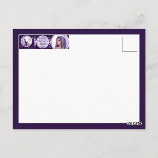 パープルムーンチャイルド ポストカード (裏面)