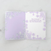 パープルムーンチャイルド & 雪の結晶 カード (内部)