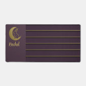 パープルムーンバニーデザインデスクマット デスクマット (正面)