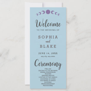 パープルムーンフェイズブルー結婚式 プログラム