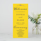 パープルムーンフェイズ金ゴールド結婚式 プログラム (スタンド正面)