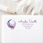 パープルムーン差出人住所ラベル ラベル (インサイチュ)