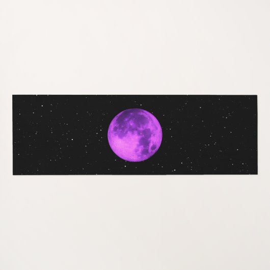 パープルムーン-宇宙スターズ- ヨガマット (裏面(横))