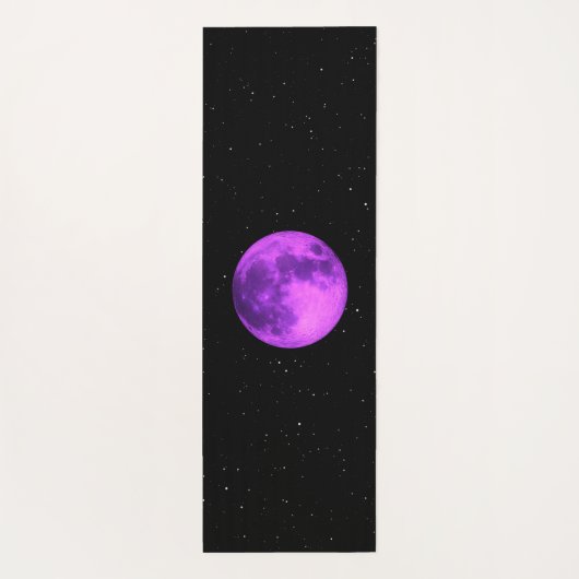 パープルムーン-宇宙スターズ- ヨガマット (裏面)