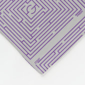 パープルメイズ フリースブランケット (角)