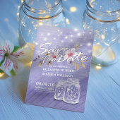 パープルメイソンジャースウェディング セーブザデート