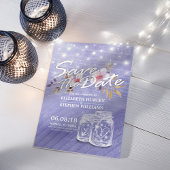 パープルメイソンジャースウェディング セーブザデート