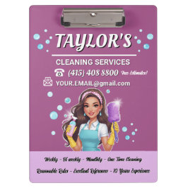 パープルメイドハウスクリーニング クリップボード