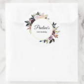 パープルメイヴバラフローラ70thバースデーパーティー ラウンドシール (バッグ)