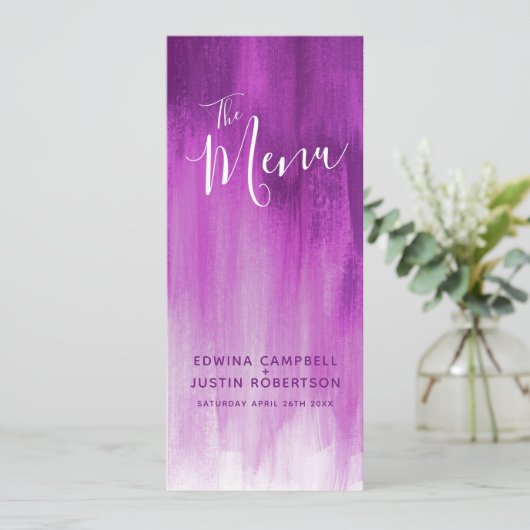 パープルメイヴモダンはアートのメ結婚ニューを採点 メニュー (スタンド正面)