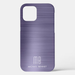 パープルメタリックモノグラム Case-Mate iPhoneケース iPhone 12ケース