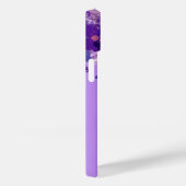 パープルメタリック芸術的ラグジュアリーシックモダングラム Case-Mate iPhoneケース (裏面 / 右)