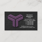 パープルメタルグランジ名刺 名刺 (裏面)